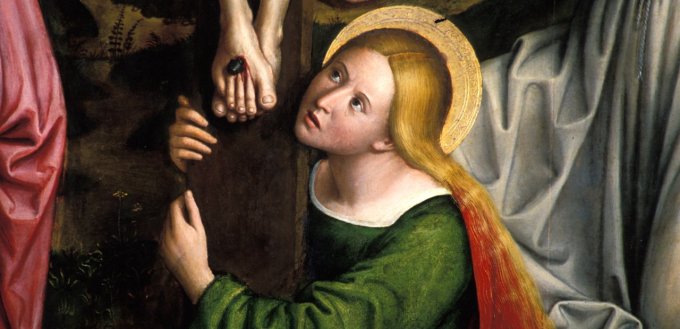 MarÃ­a Magdalena estÃ¡ parada al pie de la cruz